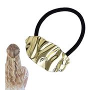 Moreeulsi Polsini per capelli per coda di cavallo, polsino per capelli geometrico, per coda di cavallo, alla moda, in metallo, per amici, familiari, donne, ragazze, tutti i giorni