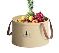 Moreeulsi Secchio per l'acqua, secchio pieghevole con manico, contenitore per acqua leggero ad alta densità, lavabo per pulizia giardinaggio