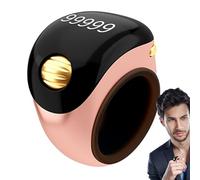 Moreeulsi Smart Tally Counter Ring, Finger C-ounter, Anello, Fi-nger Clicker, Strumento di conteggio manuale portatile, Tasbeeh digitale per pregare e camminare