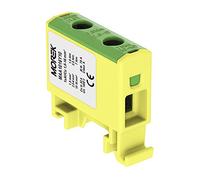 Morek 3750 - Blocco di distribuzione per Al/Cu 1,5 - 16 mm2 giallo-verde 1pol. 1000 V AC/DC morsetto isolato OTL 16 MAA1016Y10 Morek 3750