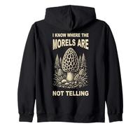 Morel Hunter Humor So Dove Sono Le spugnole Felpa con Cappuccio