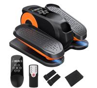 Morelax Ellittica Elettrica Sotto la Scrivania, Mini Ellittica da Casa con Telecomando, Display, Silenzioso e Portatile, Trainer Ellittiche a Pedaliera con 12 Velocità Regolabili per Anziani e Adulti