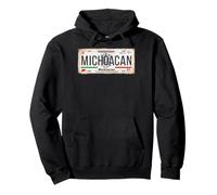 Morelia Michoacán Mexico License Plate Travel Vacation Beach Felpa con Cappuccio