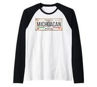 Morelia Michoacán Mexico License Plate Travel Vacation Beach Maglia con Maniche Raglan