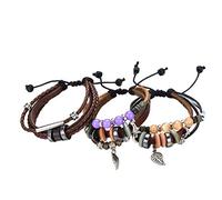 Morella Bracciale Donna Set Composto da 3 Cinturini con ciondoli e Ornamenti