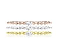 Tris di Anelli Donna MORELLATO 1930 SAHA150 Argento 925% Gold Rosè 3 Misure