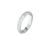 Morellato Anello da donna in acciaio con zirconi, collezione Love Ring SNA480, acciaio, Zirconia cubica