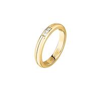Morellato Anello da donna in acciaio dorato, con zirconi, collezione Love Rings SNA470, acciaio, Zirconia cubica