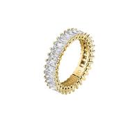 Morellato Scintillante anello placcato oro con zirconi trasparenti Baguette SAVP090 52 mm