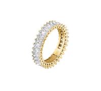 Morellato Scintillante anello placcato oro con zirconi trasparenti Baguette SAVP090 52 mm