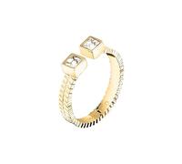 Morellato Anello Donna in Acciaio, Cristalli, Aperto, Collezione GIOIA, Idee Regalo Fidanzata