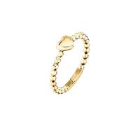 MORELLATO Anello Donna in Acciaio Dorato con Cuore, Collezione TALISMANI, Regalo Amica