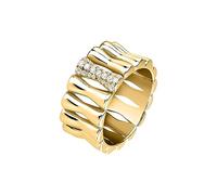 Morellato Anello Donna in Argento 925‰ riciclato, Placcatura Oro 18k, Collezione Essenza - SAWA19014