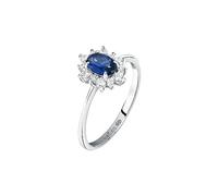 Morellato Anello Donna in Argento 925‰, Zircone Blu, Collezione Tesori - SAIW154012