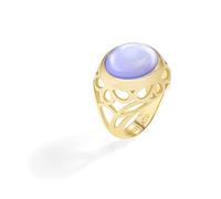 Anello Donna MORELLATO KALEIDO Acciaio Gold Dorato Pietra Viola 4 Misure