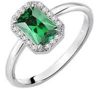 Morellato Anello in argento scintillante con pietra verde Tesori SAIW76 54 mm