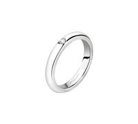 Morellato Anello unisex, Collezione Love Rings, in acciaio inox, cristallo - SNA46, Única, Metallo, Nessuna pietra preziosa