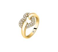 Anello MORELLATO donna Bagliori acciaio dorato / cuore SAVO28