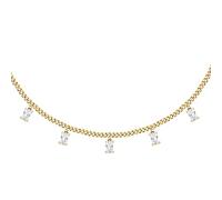 Morellato Elegante collana placcata oro con ciondoli Baguette SAVP01