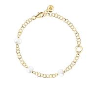 Morellato Bracciale Distintivo Placcato Oro Con Perle D'Acqua Dolce Perla Sxu48 - Bracciale