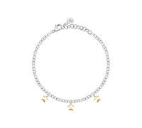 MORELLATO Bracciale Donna in Acciaio con Stelle, Perle, Collezione TALISMANI, Regalo Maestra - SAIX26