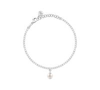 Morellato Bracciale Donna in Argento 925% riciclato, Collezione PERLA, Tennis con Ciondolo