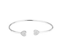Morellato Bracciale Donna in argento 925 riciclato, Zirconi, Collezione NOBILE, Bangle, Cuore, Pavé - SAZK06