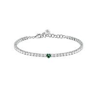 Morellato Bracciale Uomo in Argento 925, Zirconi Neri, Collezione Tennis - SATT14