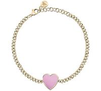 Bracciale Donna Morellato INCANTO SAVA08 Acciaio Pvd Oro + Cuore Smalto Rosa