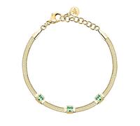Morellato Bracciale Placcato Oro Con Cristalli Verdi Hadek Gioia Savy31 - Bracciale