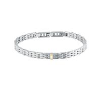 Morellato Bracciale Uomo in Acciaio, Oro 750, Collezione GOLD, Dettaglio Dorato - SABY18