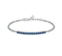 Morellato Bracciale Uomo in Argento 925, Zirconi Blu, Collezione Tennis - SATT18