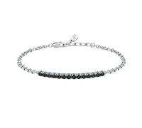 Morellato Bracciale Uomo in Argento 925‰, Zirconi Neri, Collezione Tennis - SATT16