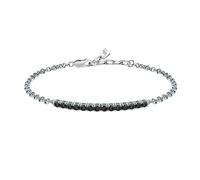 Morellato Bracciale Uomo in Argento 925‰, Zirconi Neri, Collezione Tennis - SATT16