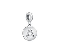 Morellato Charm Donna in Acciaio, Cristalli, Lettere Alfabeto, Collezione Drops, per Collane e Bracciali