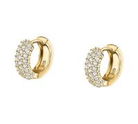 Morellato Charming gold-plated hoop Orecchini with zircons Tesori SAIW145