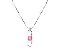 Collana Donna MORELLATO 1930 SATP23 Acciaio Occhio di Gatto Rosa