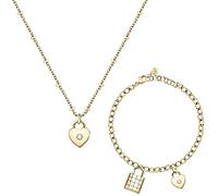 Collana + Bracciale Donna MORELLATO ABBRACCIO SAUB19 Acciaio Cuore Gold Dorato