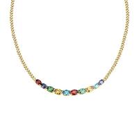 Morellato Collana Donna, Collezione Colori, in Acciaio, Ottone, Zirconi Naturali Colorati, Chiusura a Moschettone, Anno 2023 - SAVY01