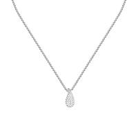Morellato Collana Donna in Acciaio, Cristalli, Collezione DESIGN, Pendente con Goccia in Pavé - SAYP04
