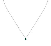 Morellato Collana Donna in Argento 925% Riciclato, Zircone Verde, Collezione Tesori - SAIW173