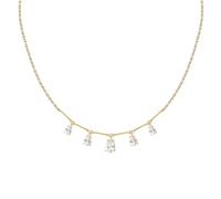 COLLANA TESORI DORATA ZIRCONI BIANCHI PENDENTI DONNA MORELLATO