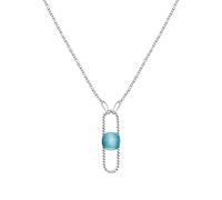 Collana Donna MORELLATO 1930 SATP16 Acciaio Occhio di Gatto Blu