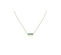 Morellato Collana Placcata Oro Con Agata Verde Talismani Saix14 - Collana
