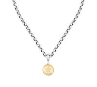 Collana Donna Morellato Drops SCZ1232 Acciaio Ciondolo Pvd Oro Stella + Zirconi