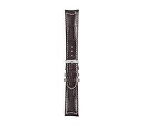 Morellato GUTTUSO Cinturino per orologio in pelle goffrata alligatore marrone, Marrone, 20mm, Cinturino.