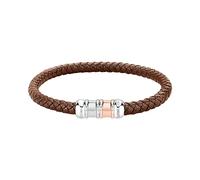 Morellato Moody Bracciale Uomo in Acciaio, pelle, IP oro rosa - SQH54