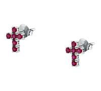 MORELLATO Orecchini Donna in Argento 925 riciclato, Collezione TESORI, Forma Croce, Regalo Donna