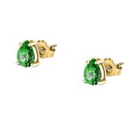 ORECCHINI LOBO TESORI ZIRCONE VERDE MORELLATO