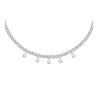 Collana MORELLATO donna Poetica acciaio / cristalli bianchi SAUZ05